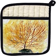 Betsy Drake PT067A Red Sea Fan Pot Holder