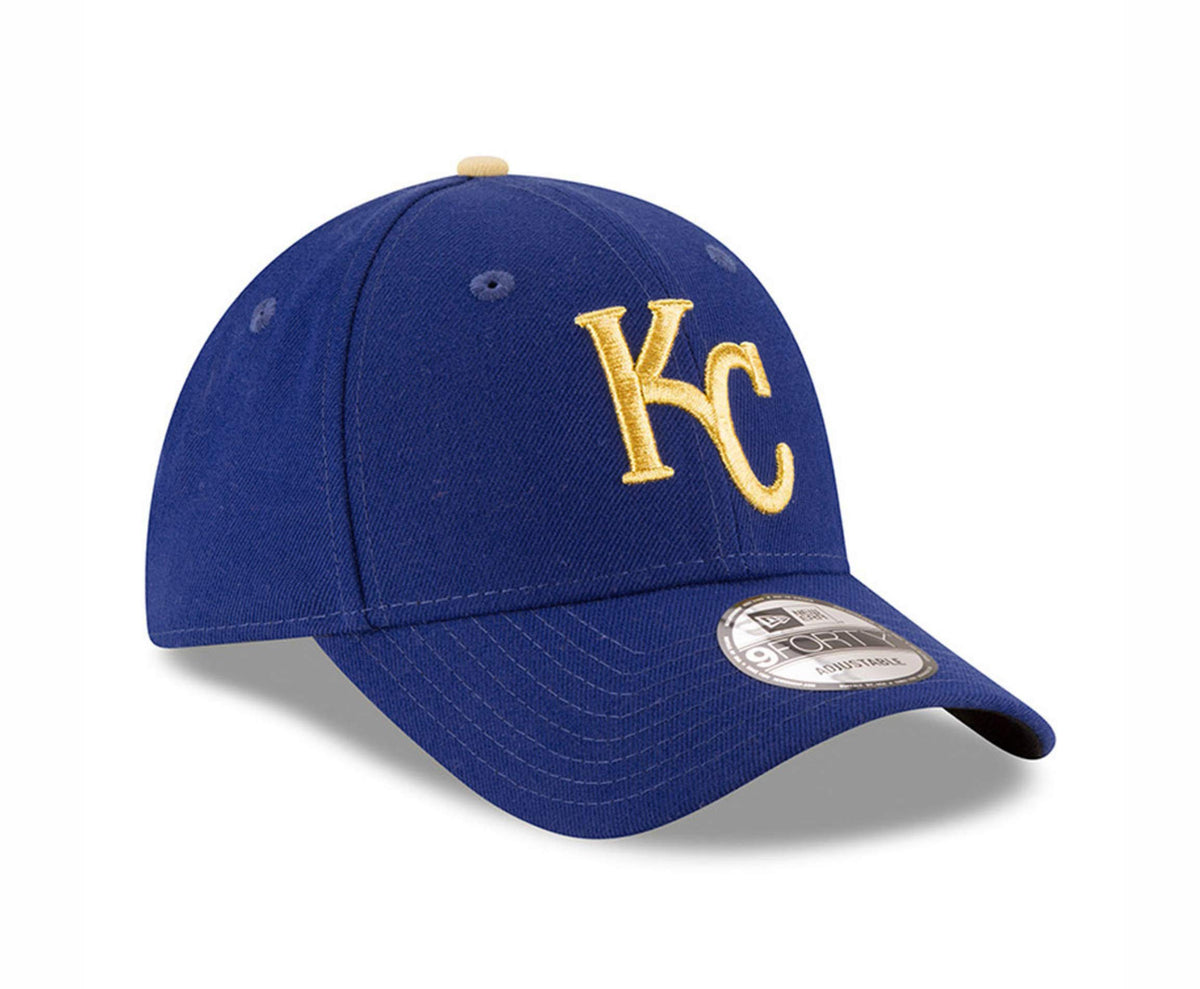 9Forty Kansas City Royals Hat The League Adjustable Royal Blue Alt Cap by New Era – Polyester, Blue