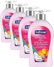 Softsoap Hydrating Liquid Hand Soap Coconut Hibiscus, Aloe Vera, 11.25 Fl Oz(pack of 4