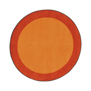 Kid Essentials All Around Area Rug in Color Orange by Joy Carpets – 13'2" (Round), Nylon, Orange