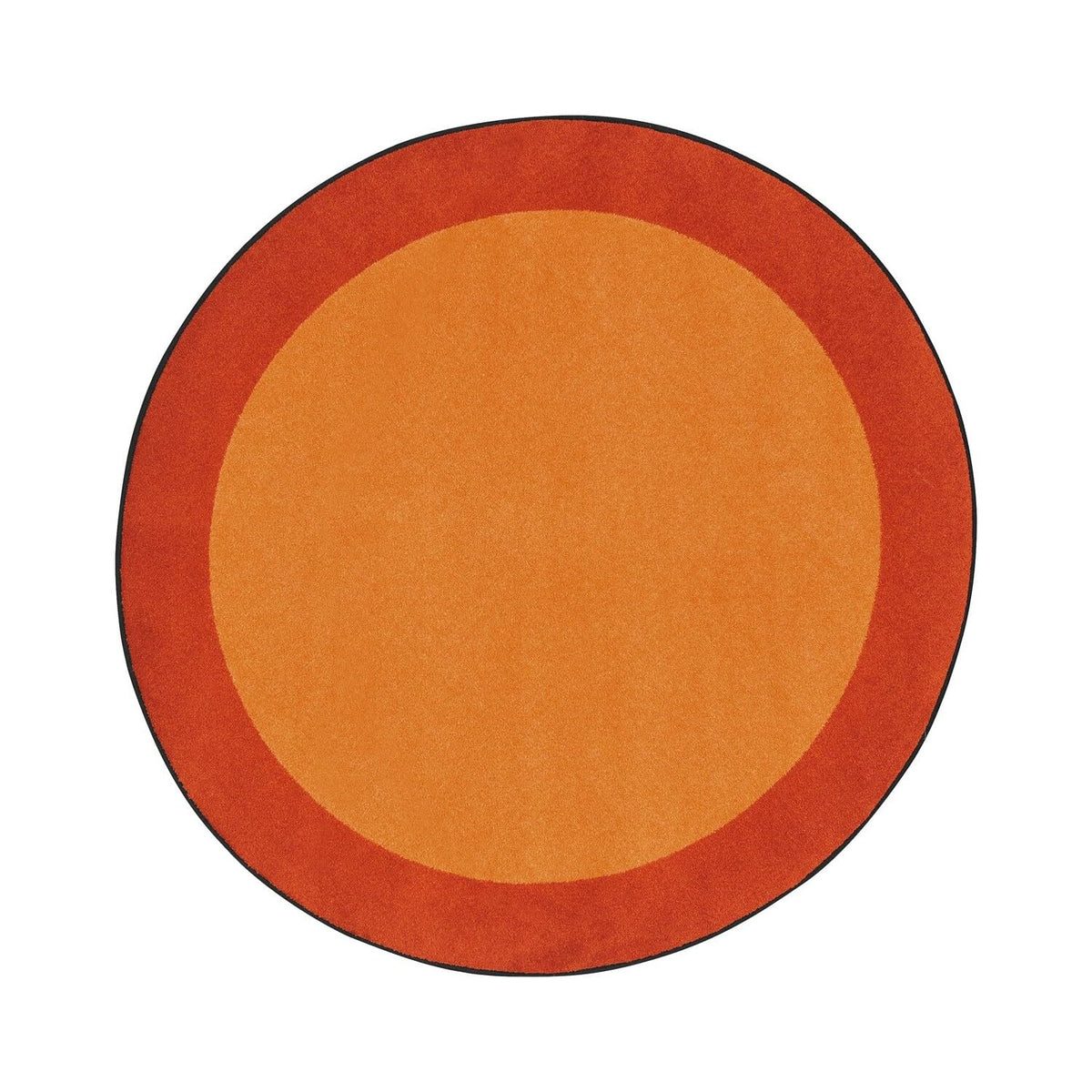 Kid Essentials All Around Area Rug in Color Orange by Joy Carpets – 13'2" (Round), Nylon, Orange