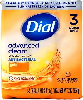 12402 4 oz. Gold Dial Antibacterial Soap Bars, 3 Pack