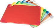 San Jamar Saf-T-Grip Plastic Cutting Board with Safety Hook by Carlisle FoodService Products – 24"L x 18"W, Plastic, Assorted, Model CBG1520KC