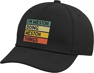 I'm Weston Doing Weston Things Funny Personalized Quote Adjustable Baseball Hat