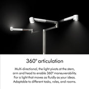 Solarcycle Morph™ Floor Light CF by Dyson – Metal, Black, Model 292217-01