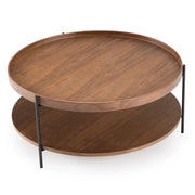 Savoy - Modern Walnut Large Coffee Table by Limari Home – Iron, Walnut, Model LIM-82100