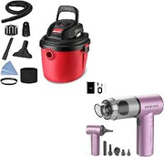 Shop-Vac 2.5 Gallon 2.5 Peak HP Wet/Dry Vacuum, Portable & Compact 2036000 S4 16000Pa Mini Handheld Car Vacuum Cleaner Cordless, Purple
