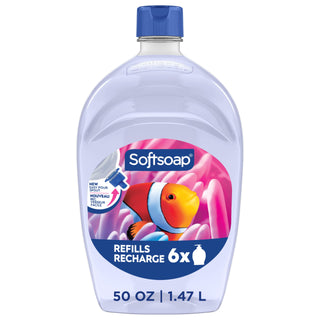 Aquarium Liquid Hand Soap by Softsoap – 50 Fl Oz (Pack of 1), Blue, Model US05262A