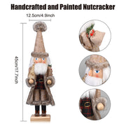 ArlinaL Santa Nutcracker Figure, 15 Inch, Gold