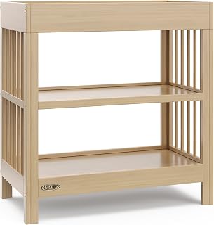 Graco Teddi Changing Table with Water-Resistant Changing Pad, Driftwood