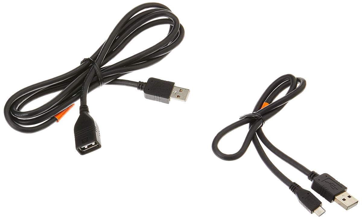 CD-MU200 Micro USB Cable with USB Extension by PIONEER – 19 inches, Copper, Black, Model CDMU200