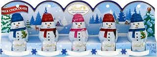 Lindt Mini Snowman Milk Chocolate, 5 ct, 10grams