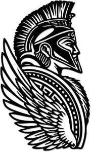 Spartan Warrior Metal Wall Art.WallArt Decor.Metal Outdoor Decor.12in
