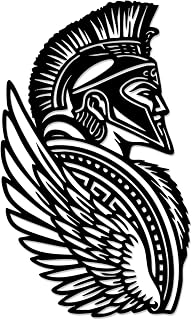Spartan Warrior Metal Wall Art.WallArt Decor.Metal Outdoor Decor.12in