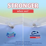 Essentials Strong Toilet Paper 6 Mega Rolls by Charmin – 6 Rolls (429 Sheets), Paper, White, Pack of 6, Model 30772045152