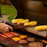 02465YNST Plastic Finger Grip 3-Piece Tool Set by Mr. Bar-B-Q – Stainless-Steel, As shown in the image, Model 02465XNST