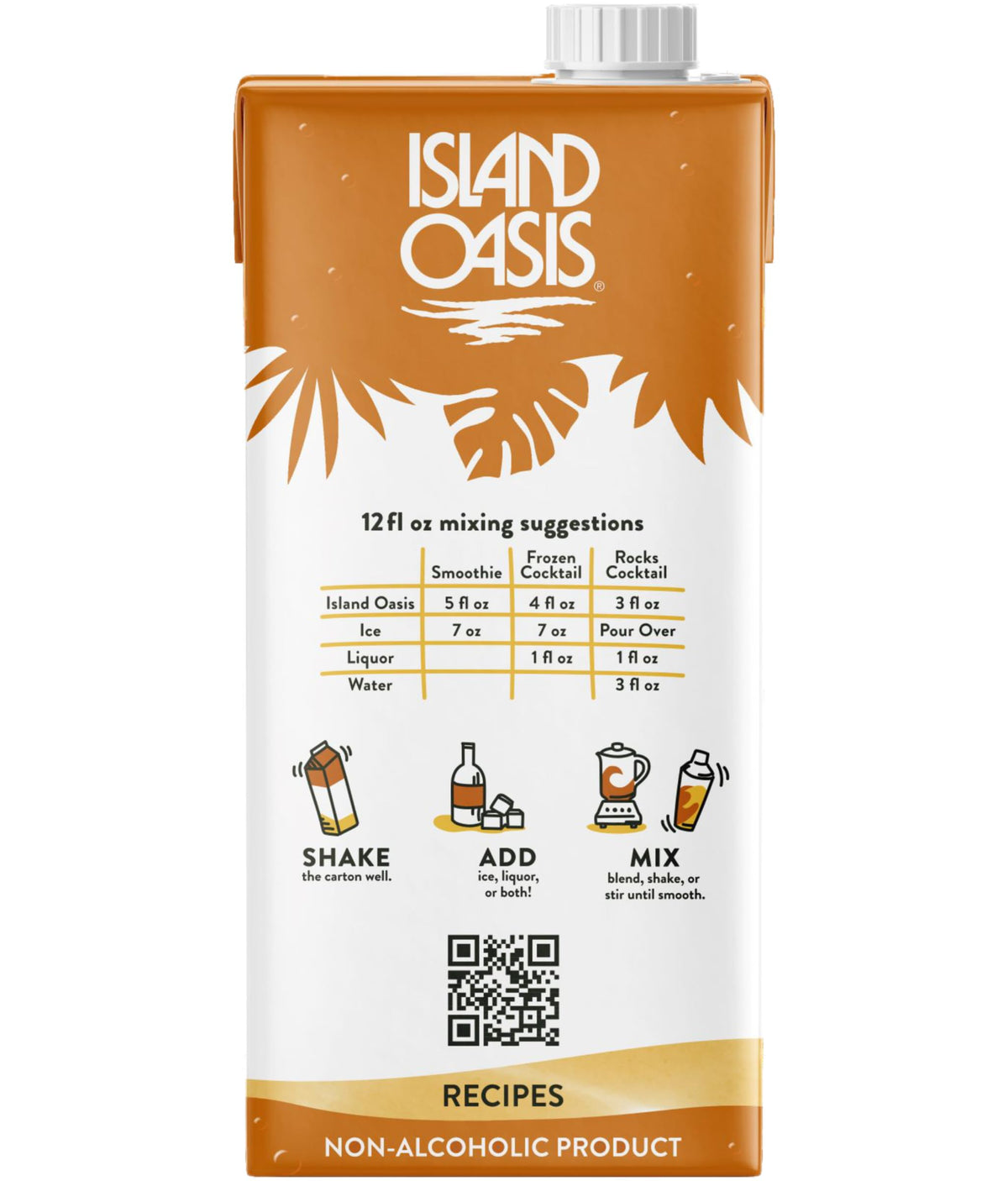 Mango Beverage Mix by ISLAND OASIS – 33.8 Fl Oz (Pack of 1), Mango
