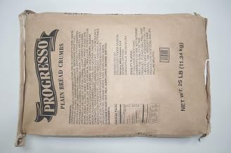 Bread Progresso Crumbs Plain 25 Pound Each