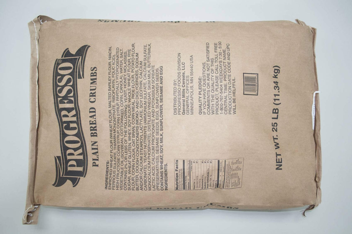 Bread Progresso Crumbs Plain 25 Pound Each by General Mills – Commercial Grade