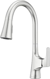 Pfister Norden Pull-Down Kitchen Faucet, Single Handle, Stainless GT529NRS