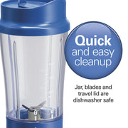 Hamilton Beach Blue / 14 oz. BPA-free travel jar (Pack of 4) / 1 Jar Small Appliances