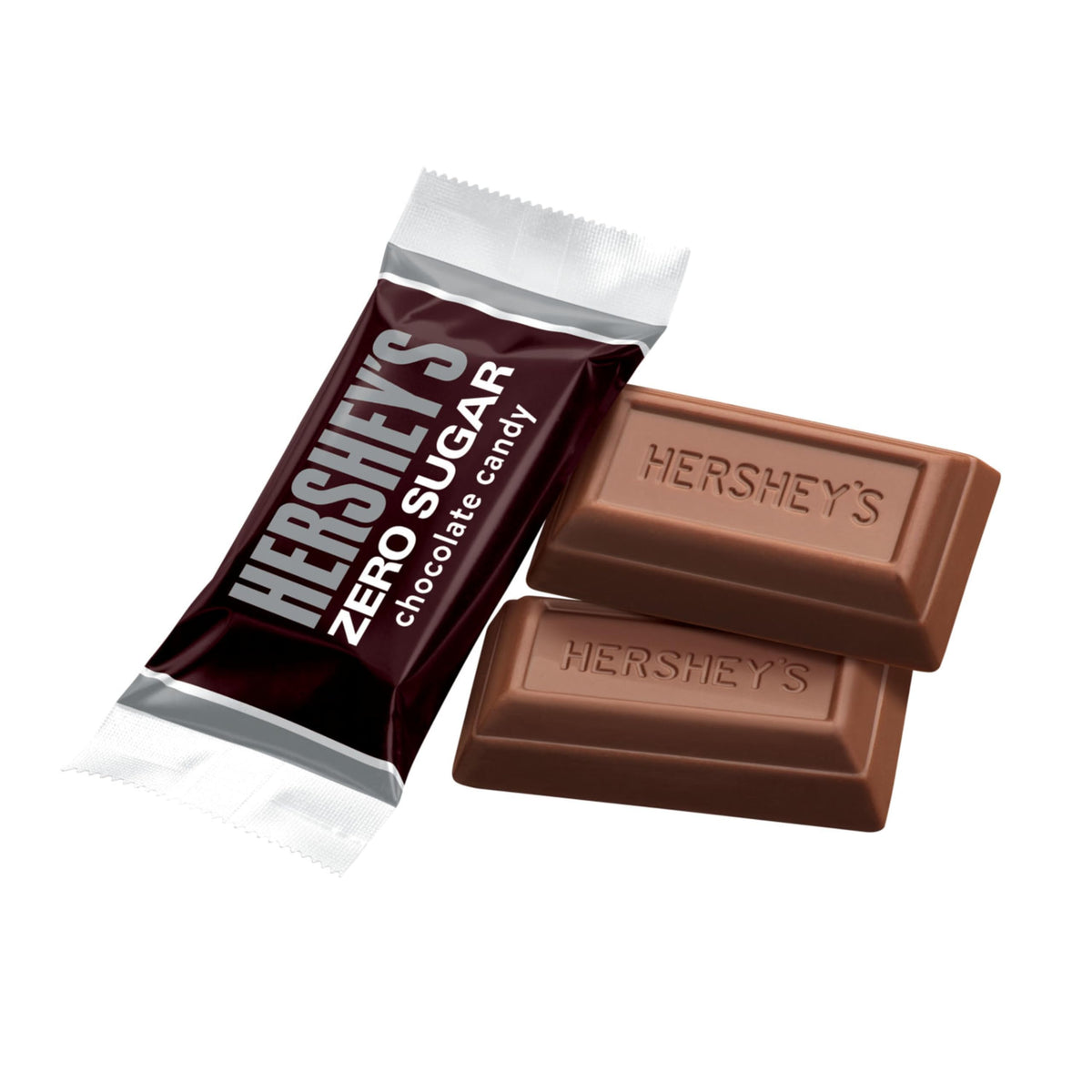 Zero Sugar Chocolate Candy Bags by HERSHEY'S – 3 Ounce (Pack of 12), brown, Pack of 12, Model 27001