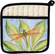 Betsy Drake PT299 Dicks Dragonfly Pot Holder