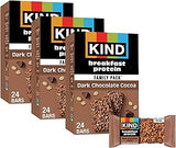 KIND Breakfast Protein Bars, Dark Chocolate Cocoa, 8g Protein, 36 ct