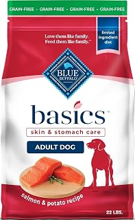 Blue Buffalo Basics Salmon Adult Grain-Free Dry Dog Food, 22 lb