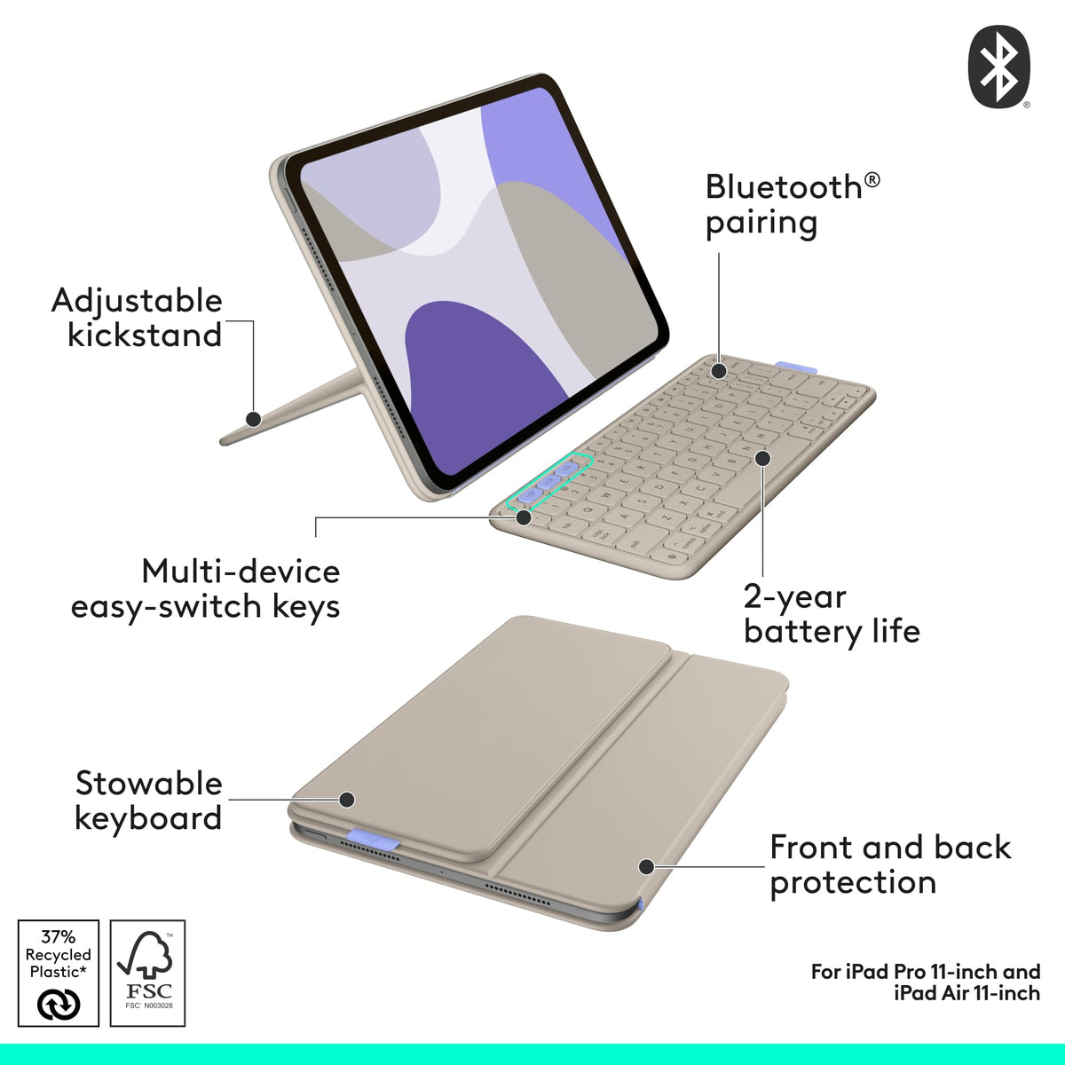 Logitech Sand / 11" / TABLET KEYBOARD Keyboard Cases