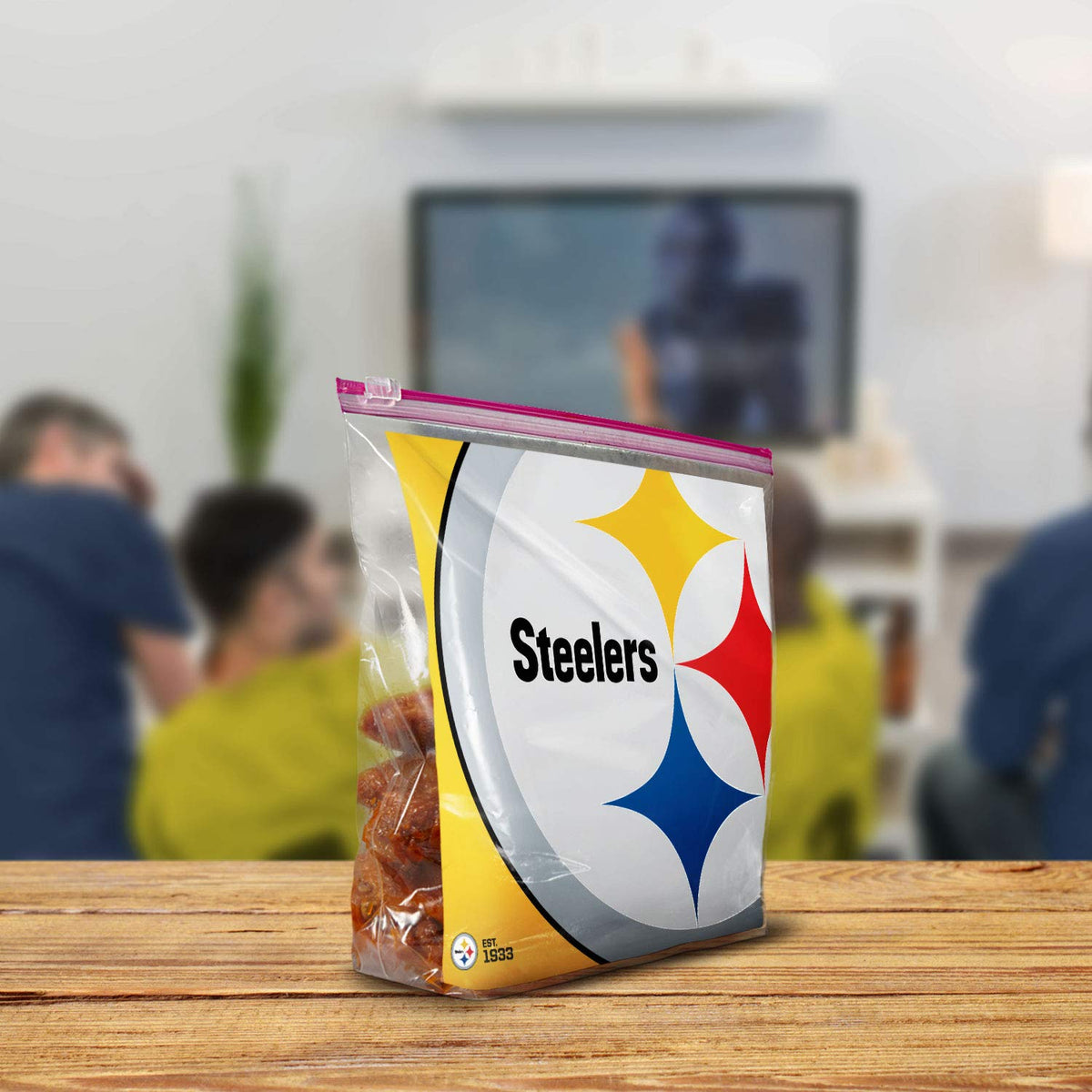 Ziploc Pittsburgh Steelers / 20 Count (Pack of 1) / 1.0 gallons Food Storage Bags