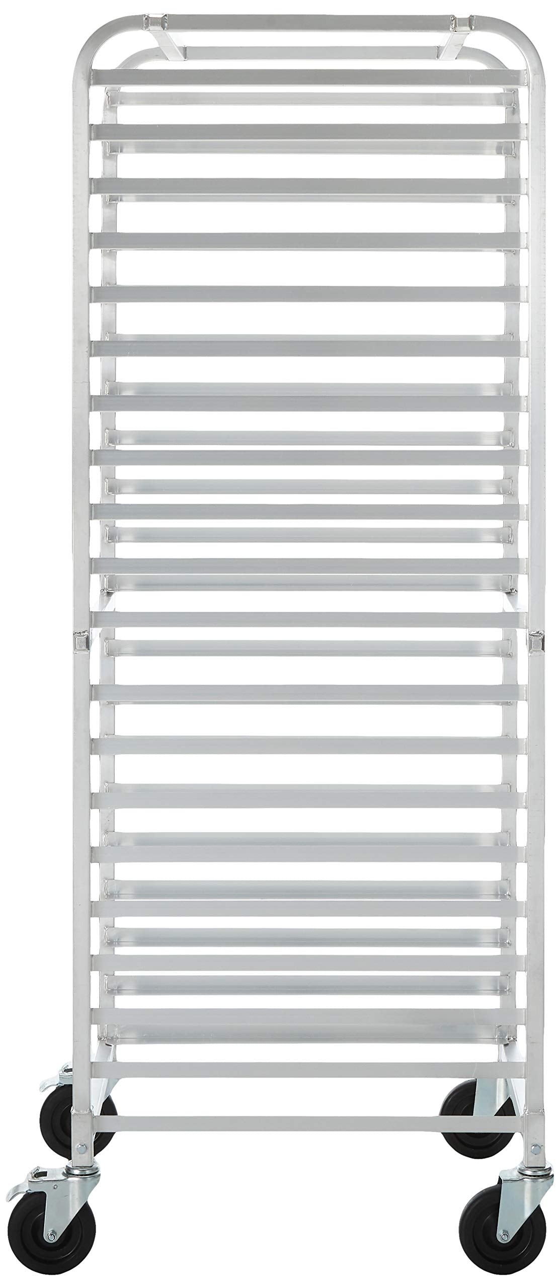 20-Tier Welded Aluminum Sheet Pan Rack by Winco – 21"D x 26.5"W x 70"H, Metal, Silver, Model AWRK-20