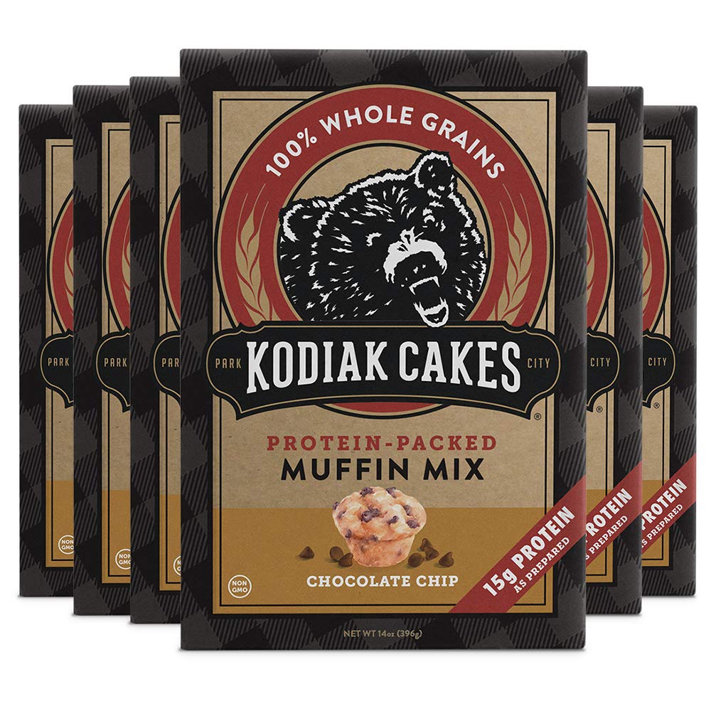 Muffin Mix by Kodiak Cakes – 14 Ounce (Pack of 6), Pack of 6, Model 10705599013123