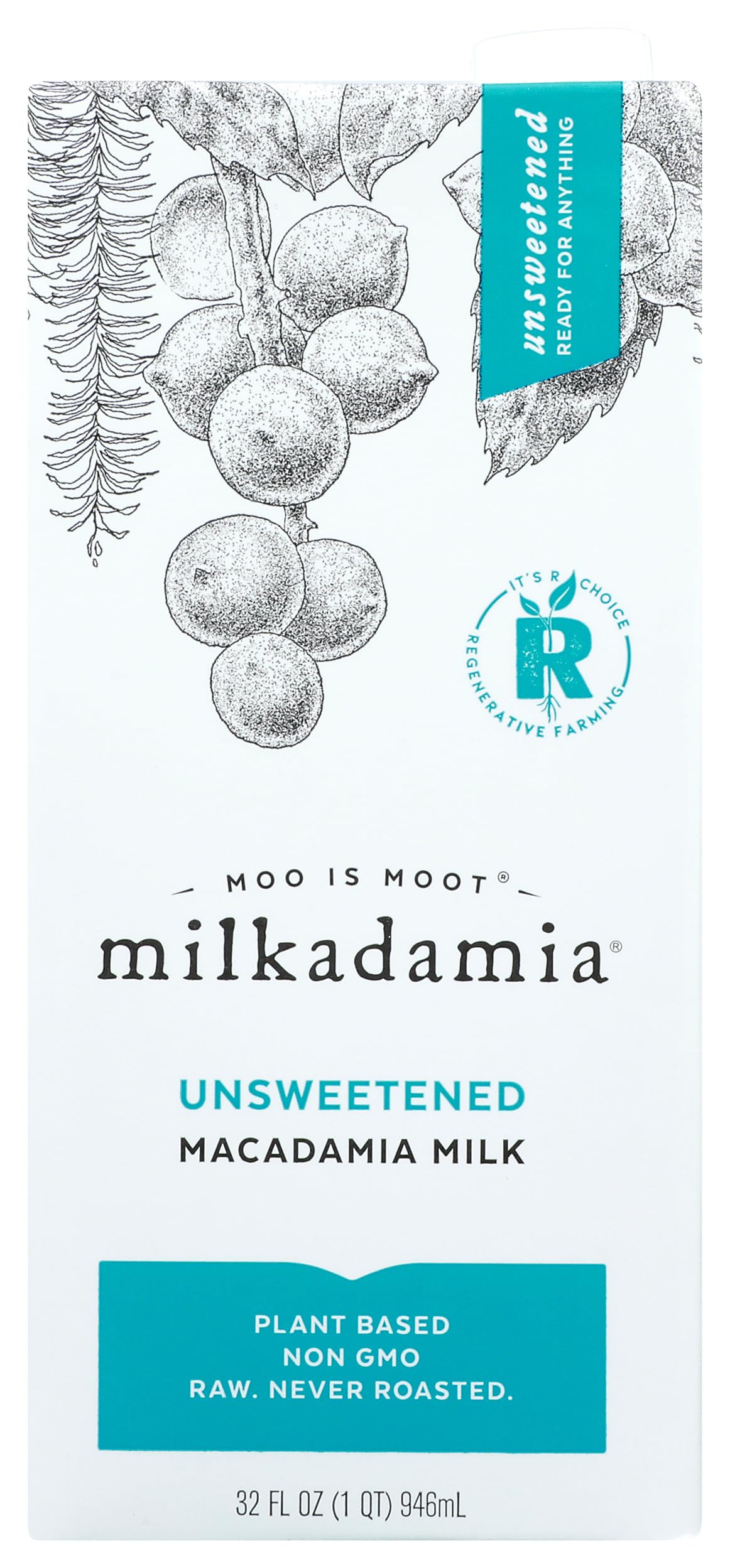 Milk Macadamia Unsweetned by Milkadamia – 32 Fl Oz (Pack of 1), Model 0858045004299