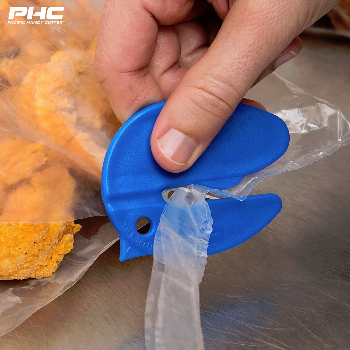 Bag Cutter by Pacific Handy Cutter – Stainless Steel, Blue, Model BC347