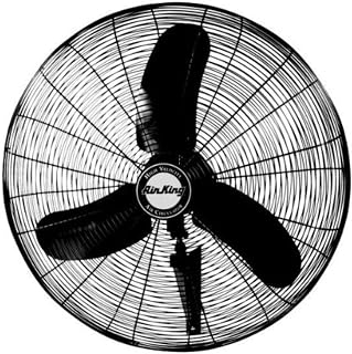 Air King 9071 24-Inch 1/3-Horsepower Industrial Grade Wall Mount Fan, Black Finish