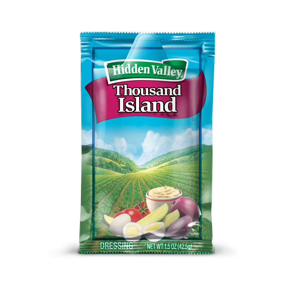 Hidden Valley Thousand Island Portion Pack Dressing -- 84 Case 1.5 Ounce by Ventura Foods – 1.5 ounces, Pack of 84, Model 362267