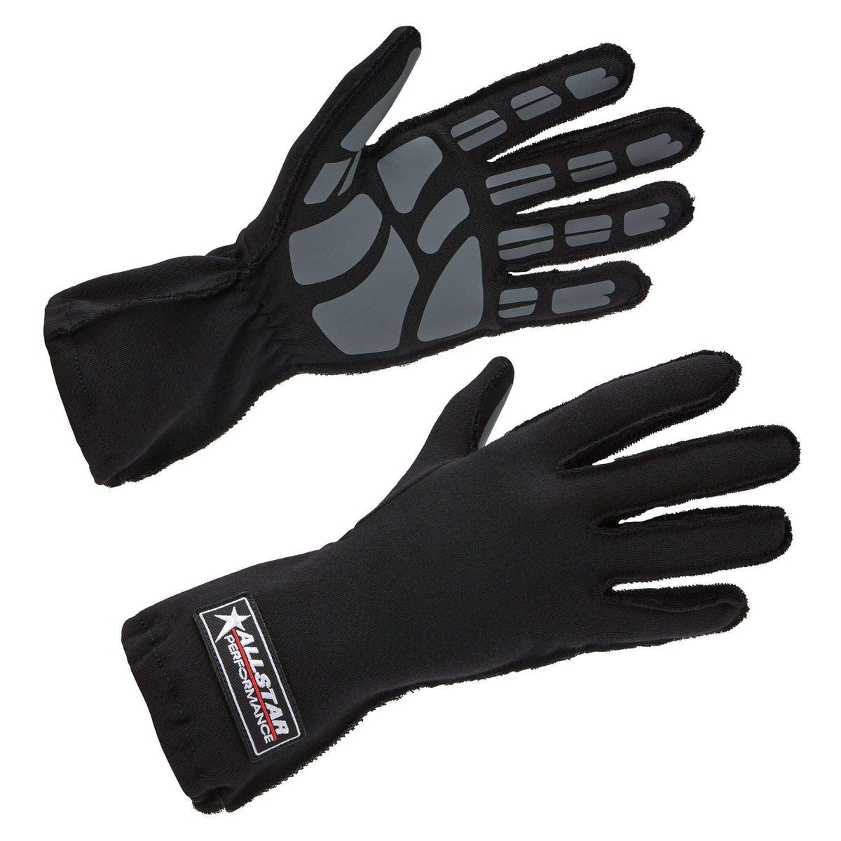 Racing Gloves Non-SFI Outseam S/L Medium by Allstar Performance – Medium, Nomex, Black, Model ALL913012