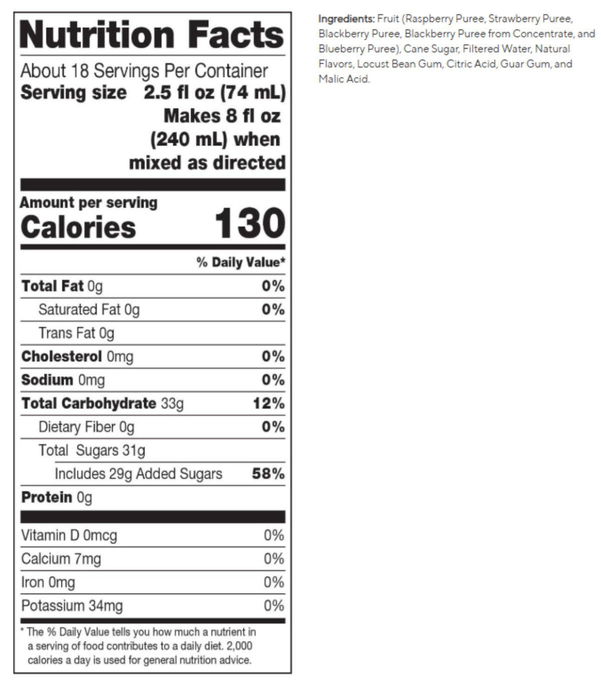 Classic Four Berry Blend by Dr. Smoothie – 46 Fl Oz (Pack of 1), Model 60413