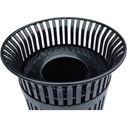 Global Industrial 36 Gallon Outdoor Heavy-Duty Slatted Steel Trash Can – Product Details