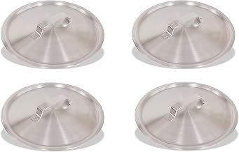 Crestware Frydc14 14" Aluminum Fry Pan Dome Cover, Extra Large, Silver Metallic (Four Pack)