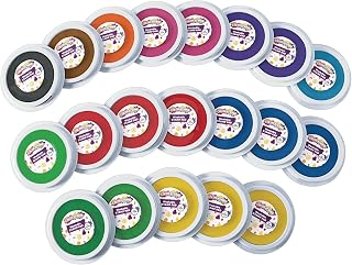Colorations Washable Stamp Pads 20 Pads for Kids, Non-Toxic, 11 Colors, 4"