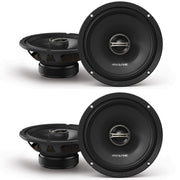 EL-E65-G 6.5-Inch 2-Way Coaxial Speakers with Grille Bundle by Alpine – Plastic, Model AL-EL-E65-G+EL-E65-G