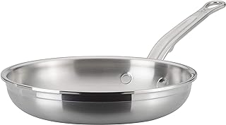 Hestan ProBond Collection - Professional Clad Stainless Steel Frying Pan, Induction Cooktop Compatible, 8.5-Inch