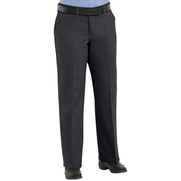 Women's Plain Front Cotton Work Pant by Red Kap – Cotton, Black, Model PC45BK 14 28