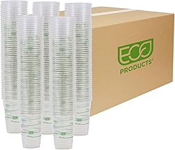 ECO PRODUCTS GreenStripe Clear Disposable Cold Cups, 16 oz, 1000 Count