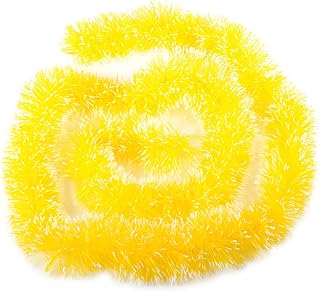 2m Long Garland Tinsel Ribbon Christmas Tree Ornament Home Party Decoration - Yellow