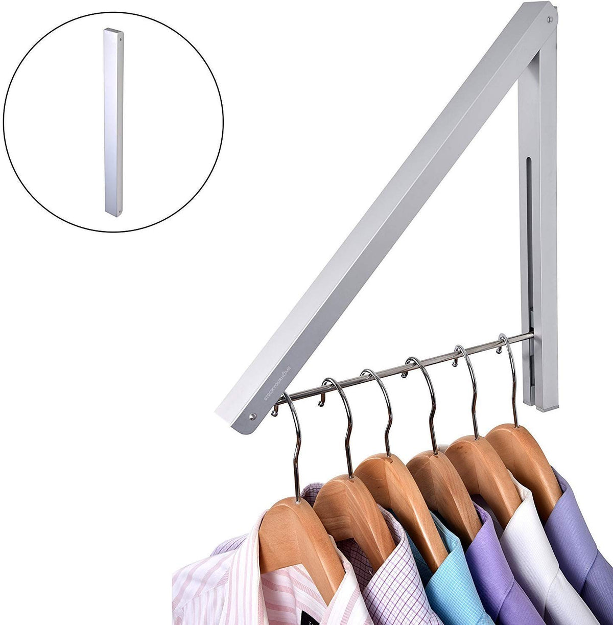 Stock Your Home Chrome / 1 Rack / 1 Coat Hangers