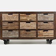 Jofran: , Painted Canyon, 9 Drawer Accent Chest, 60"W X 18"D X 36"H, Painted Canyon Finish, (Set of 1)