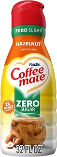 Coffee Mate Hazelnut Flavored Coffee Creamer, Zero Sugar, Gluten Free, Liquid Creamer, 63 Servings